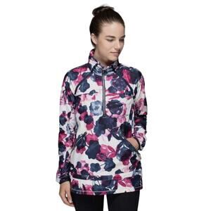 Lululemon Floral Quarter Zip Miss Misty Pullover Inky Floral Berry Hooded Jacket